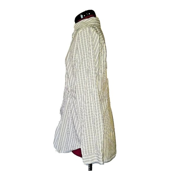 CAbi Womens Shirt Button Up Size Medium Multicolor Striped Long Sleeve - Picture 4 of 8